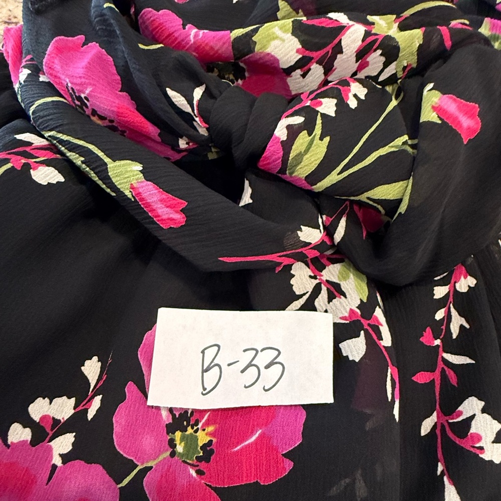 Delia’s floral one shoulder mini dress black pink green SZ 3 - Picture 13 of 14